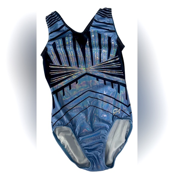 GK Tops - GK Periwinkle Gymnastics Leotard - Adult Small - Like NEW